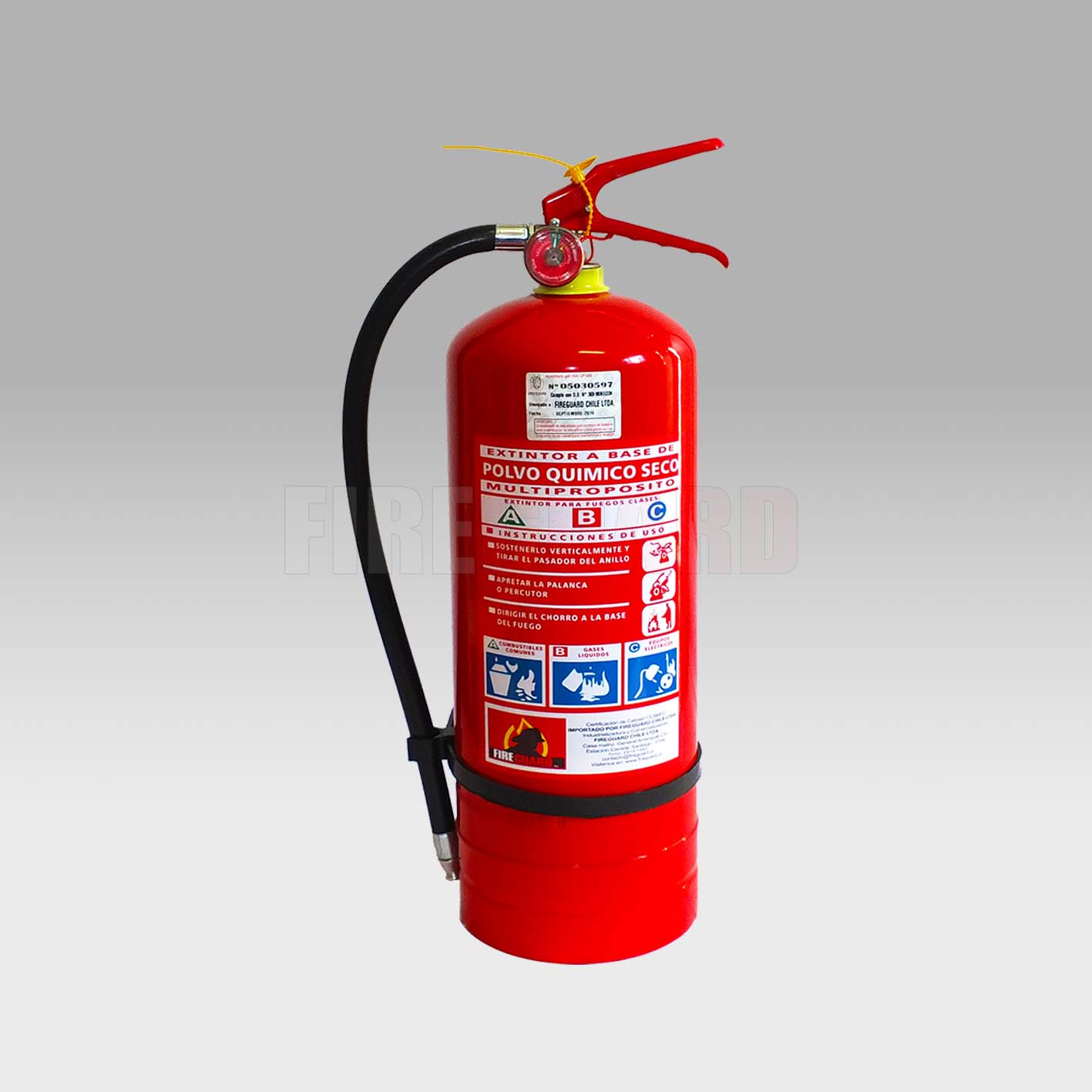 Extintor 6KG PQS ABC 75%